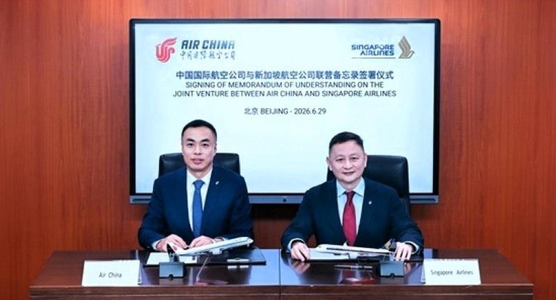 Air China and Singapore Airlines sign Memorandum of Understanding