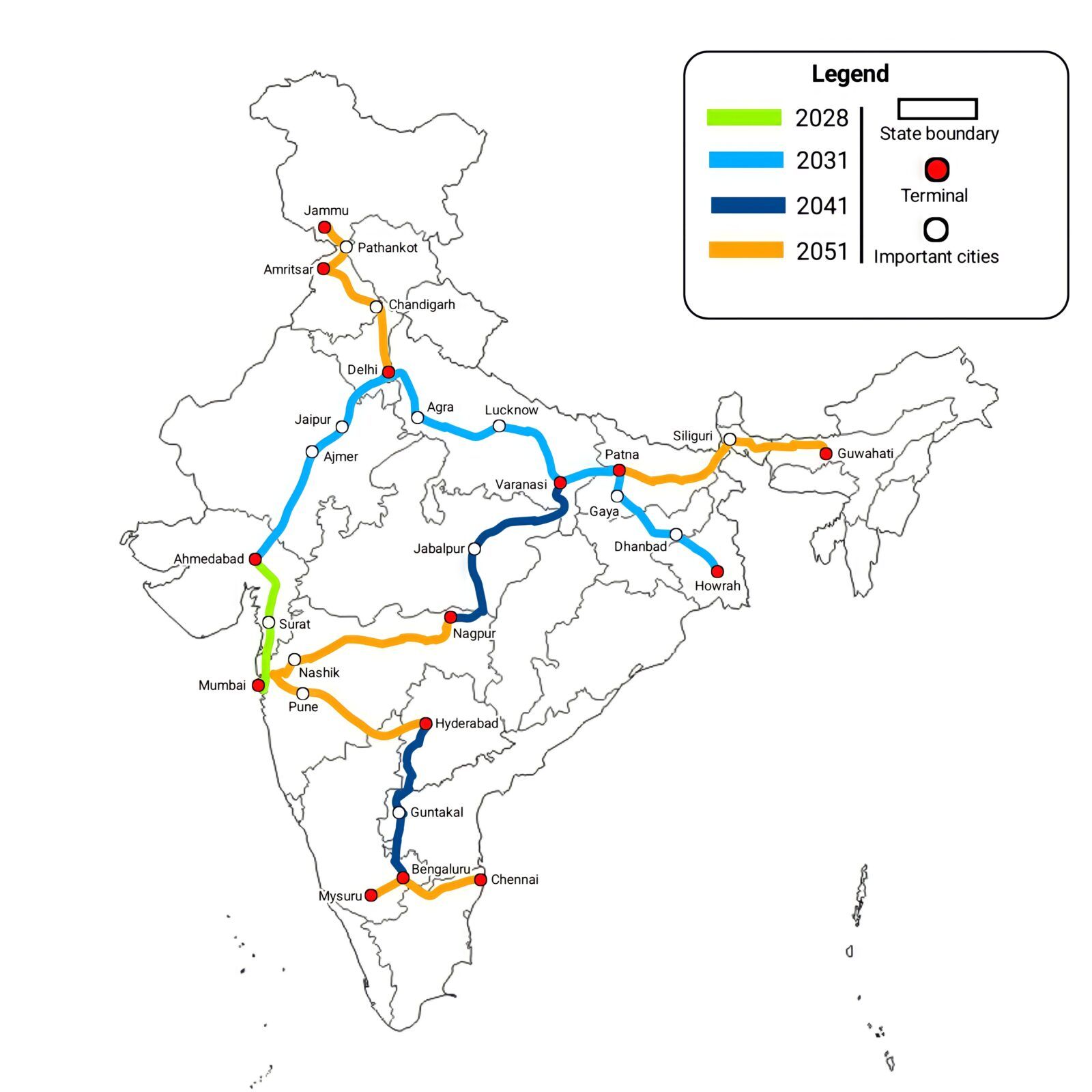 India gets prepared for its first high speed rail line in 2028