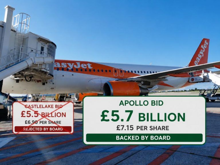 EasyJet now favors takeover offer from Apollo over Castlelake