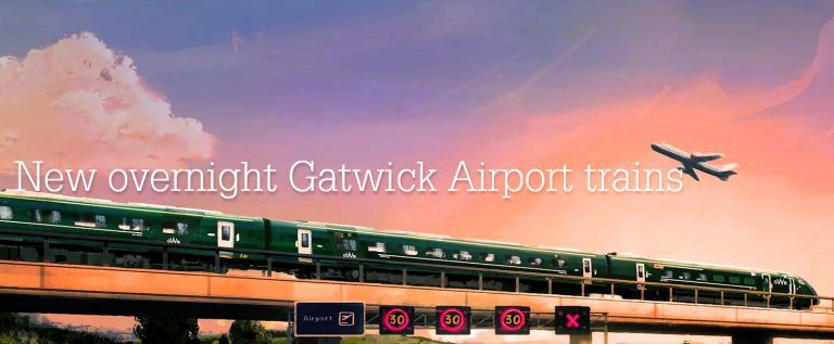 New overnight rail link connects Reading and Gatwick airport