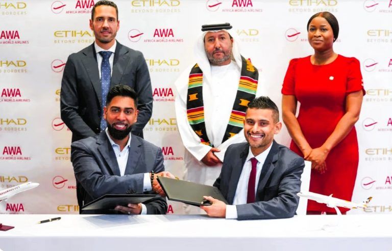 Etihad Airways and Africa World Airlines in strategic partnership